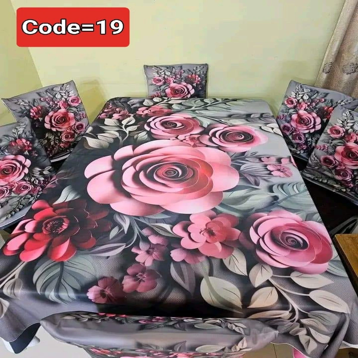 3D Pint Dining Table and Chair Cover Code=19