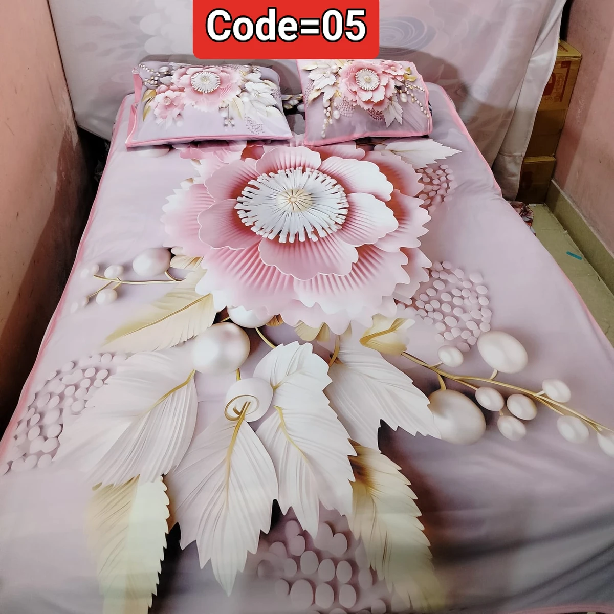 3D Pint Bed Sheet .Coller Code= 05