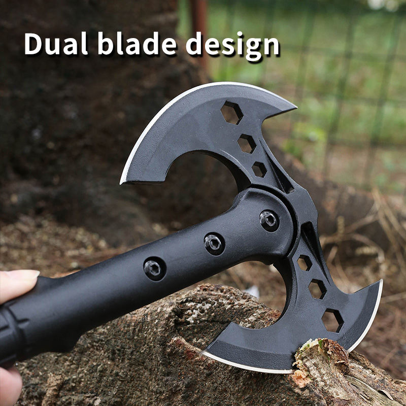 Tomahawks with Fiberglass Handle Camping axe with Sheath OEM Double Blade Hatchet for Survival