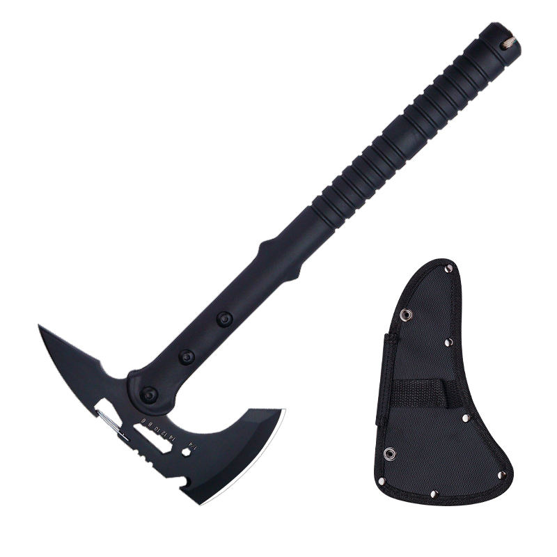 Sharp Outdoor Axe, Portable Camping Axe with Clip and Sheath, Durable Hatchet for Camping, Hiking, and Outdoor Use with Comfortable Handle