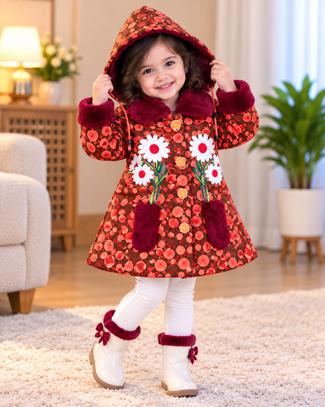 China Super Shop Jacket with Hoodie ( চায়না সুপার শপ্ট জ্যাকেট উইথ হোডি )কোড 504