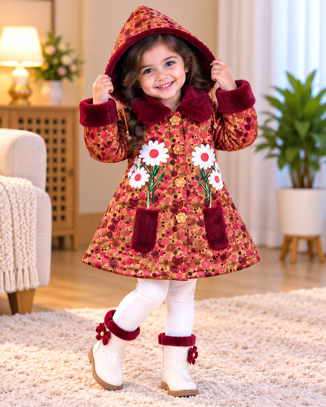 China Super Shop Jacket with Hoodie ( চায়না সুপার শপ্ট জ্যাকেট উইথ হোডি )কোড 505