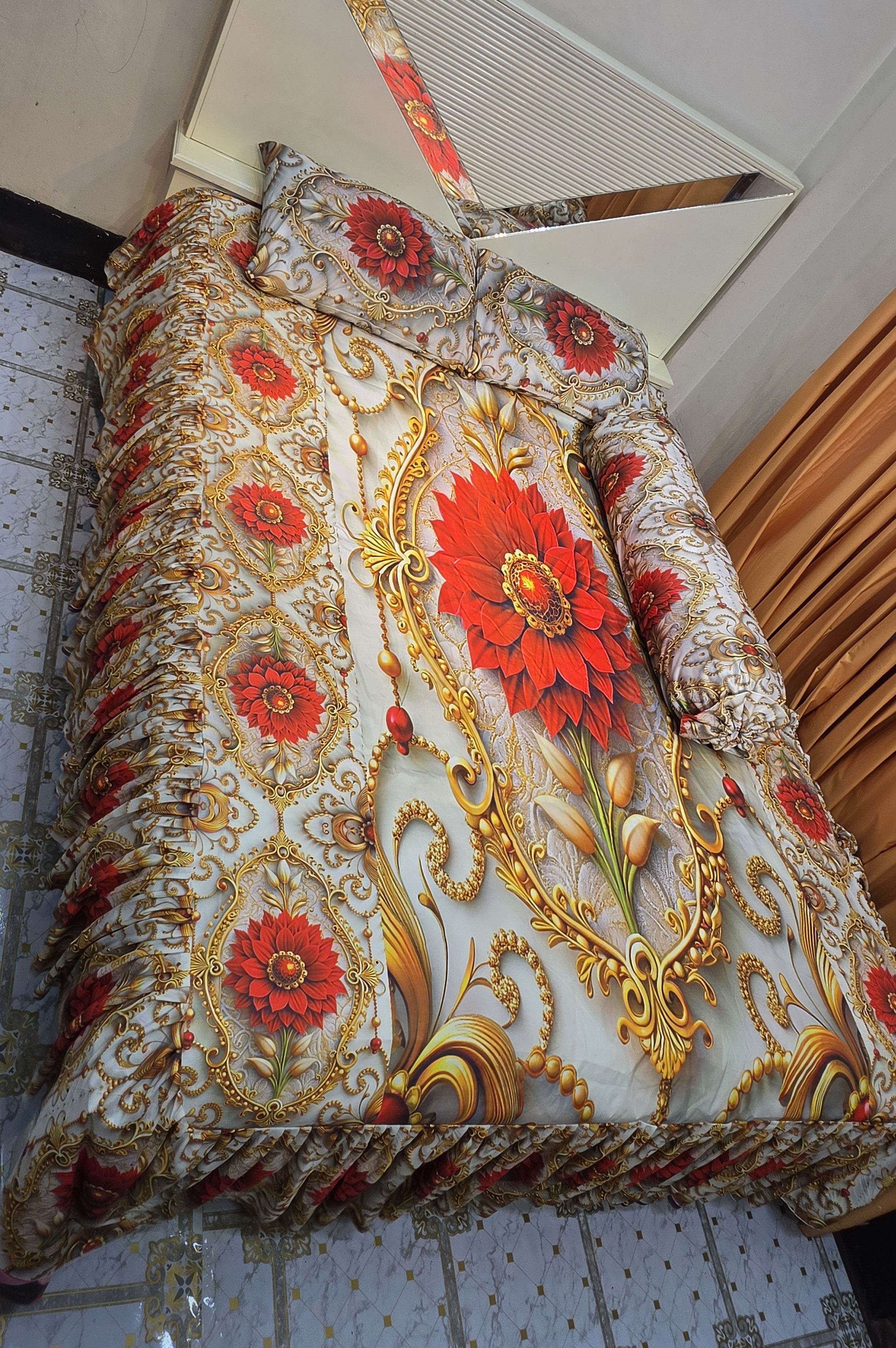 3D প্রিন্টের ওয়াটারপ্রুফ কুচি বেডশীট=75