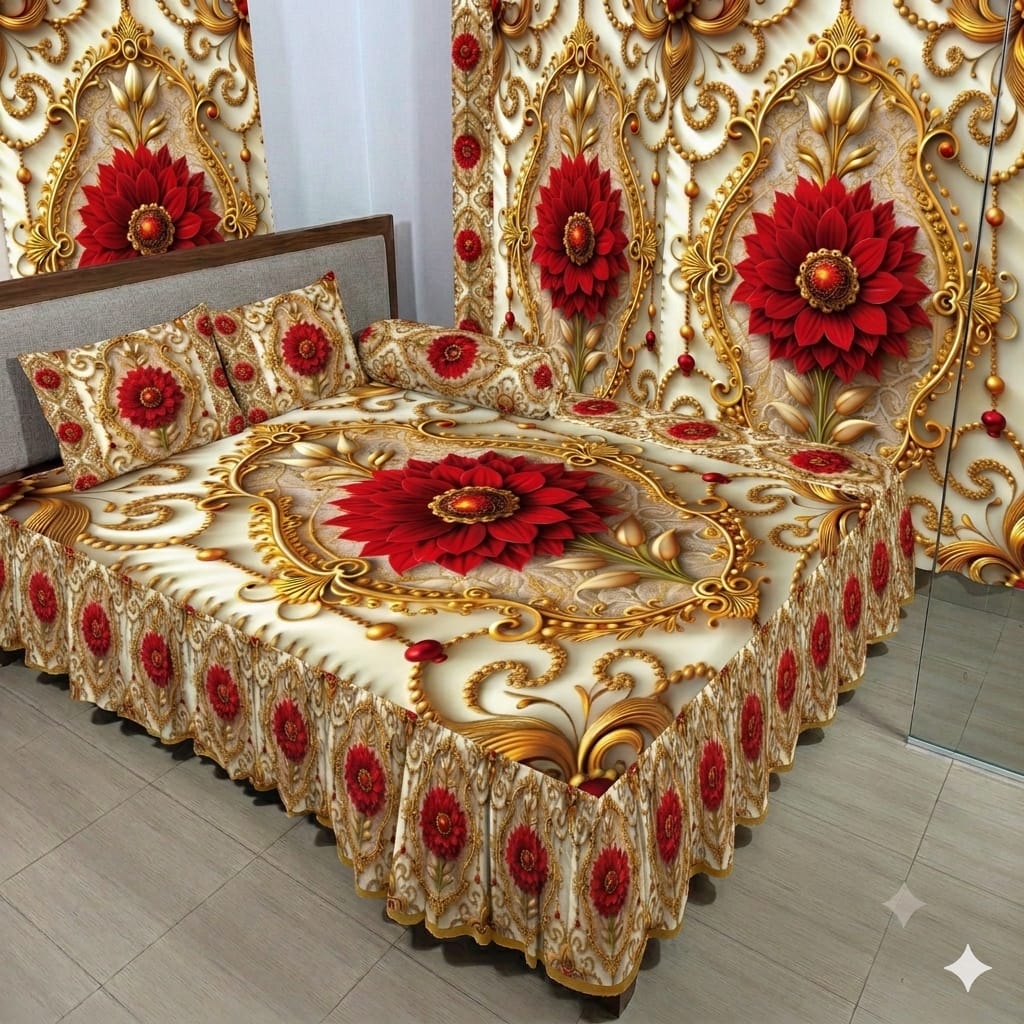 3D প্রিন্টের ওয়াটারপ্রুফ কুচি বেডশীট=75