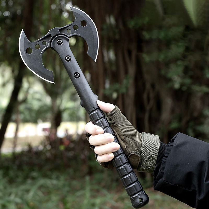 Tomahawks with Fiberglass Handle Camping axe with Sheath OEM Double Blade Hatchet for Survival