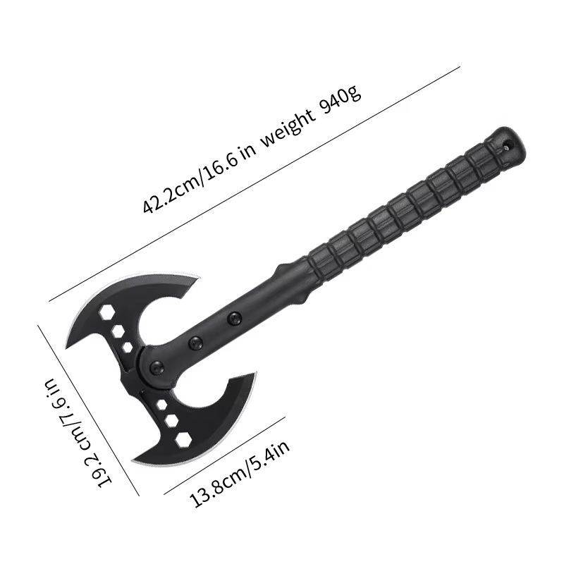 Tomahawks with Fiberglass Handle Camping axe with Sheath OEM Double Blade Hatchet for Survival