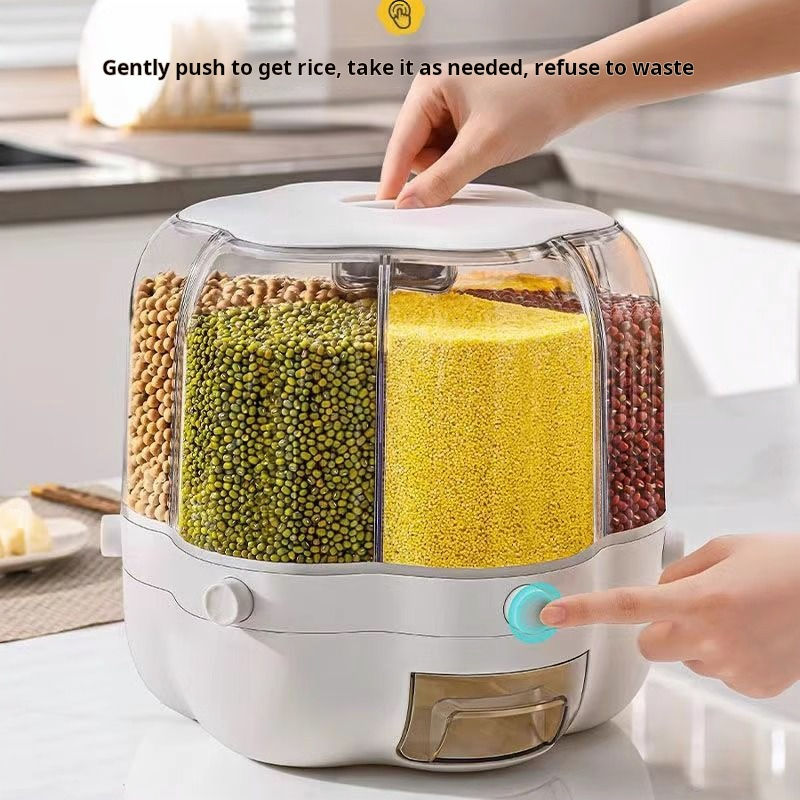 Rotating Grain Storage Box ( Rice Barrel) – 10 লিটার Capacity