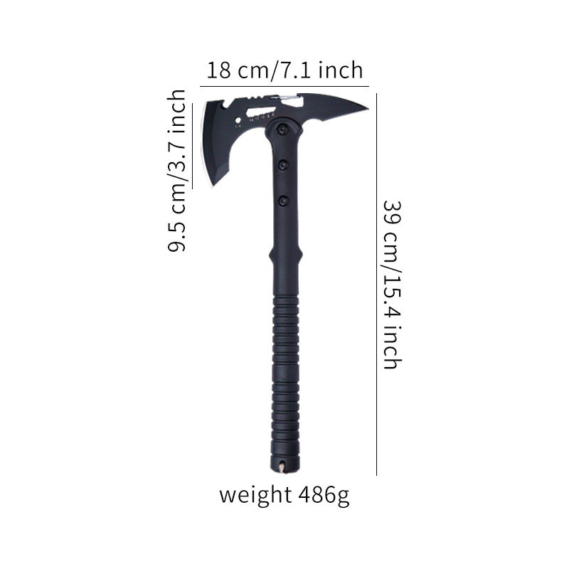 Sharp Outdoor Axe, Portable Camping Axe with Clip and Sheath, Durable Hatchet for Camping, Hiking, and Outdoor Use with Comfortable Handle
